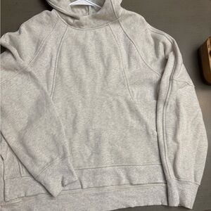 Lululemon heather gray scuba hoodie Silted sides M/L